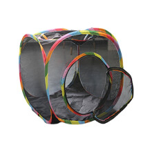 Outdoor Cat Cube with Tunnel and Mesh Resting House