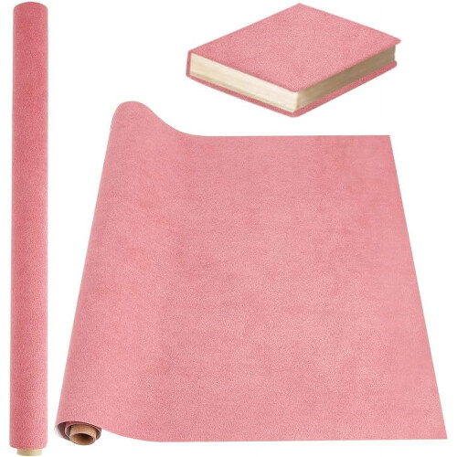 Pink book binding cloth 39.4x16.9 in imitation leather with
