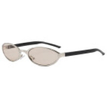 (Style 3)Trendy Oval Sunglasses Unisex Uv Protection Lightweight Pc Frame For Wear Casual