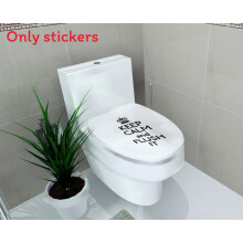 (Calm)Bathroom Toilets Marine Animals And Flowers Removable Self Stickers Adhesive
