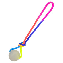Glow-in-the-Dark Rubber Puppy Ball with Rope