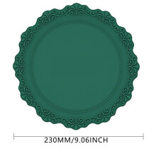 Luxury Silicone Placemats with Lace Flower Design One Size