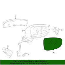 Novo para  3 6 2014-2016 Espelho Retrovisor de Carro Sem Aquecimento Direito GJR9-69-1G1
