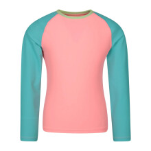 (7-8 Years, Coral) Mountain Warehouse Childrens/Kids Long-Sleeved Rash Top