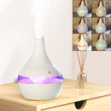 Diffuseur d'huiles essentielles, purificateur d'air Ă ultrasons, humidificateur d'air LED