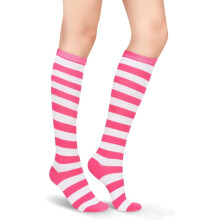 Women's Athletic Knee-High Socks Striped Casual