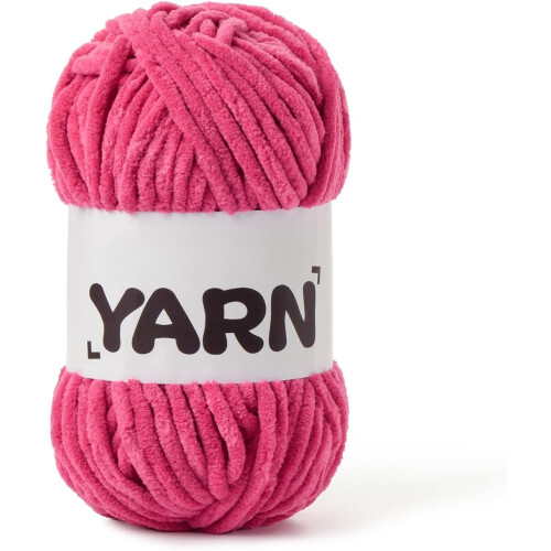 Fluffy Chenille Yarn Bulky 87.4 Yds 3.5 Oz
