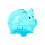 Clear Plastic Piggy Bank Small Money Box 1