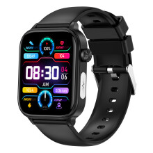 (Schwarz) Smartwatch mit Blutzucker-, EKG-, Harnsäure-, Blutdruck- und Lipidmessung