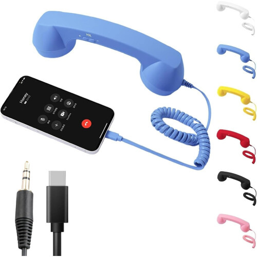 Retro Phone Handset for iPhone and Android Vintage 90s