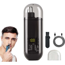 USB Rechargeable Nose and Ear Hair Trimmer 2-in-1 IPX7