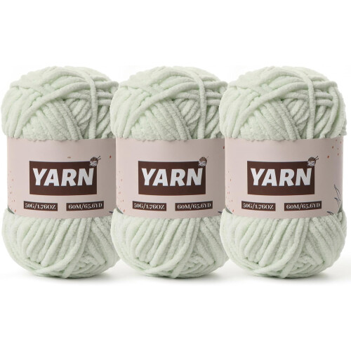 Chenille Plush Crochet Yarn 50g 65.6 Yards