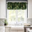 Hunter Green Marble Window Valance Abstract Hexagon Texture 3