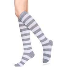 Women's Athletic Knee-High Socks Striped Casual
