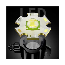 3-fach multifunktionale, leistungsstarke Taschenlampe mit Auto-Sicherheitshammer, USB-aufladbar, Feuer-Notfall-Signallampe, F