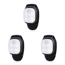 3x Outdoor-NachtclipReflektierende, USB-aufladbare LED-Laufleuchte, Sicherheitsleuchte für Laufbekleidung