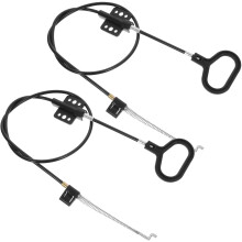 Sofa Recliner Pull Handle Black 2 Pcs