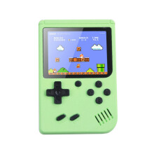 Consola de videojuegos portátil (verde) con juegos incorporados