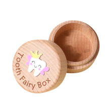 Tooth Fairy Box Wooden Keepsake for Children's First Tooth