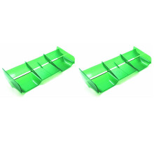 2X,1: 8 Buggy RC Cars RC Aile de Queue En Nylon Plastique pour 1/8 échelle Nitro éLectrique Alimenté Hors Route Buggy Truck à Distance, Vert
