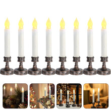 Long Candle Light Plastic Coffee Cup Set for Home