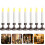 Long Candle Light Plastic Coffee Cup Set for Home 1