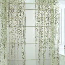 Green Sheer Curtains Light Filtering 39 x 106 in 1 Panel