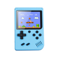 Consola de videojuegos portátil (azul) con juegos incorporados