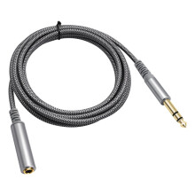 Kabel Audio 1/4 Cala do 6,35 mm, Adapter Stereo 1/4 Cala Męski do 6,35 mm Żeński do Wzmacniaczy, Gitary, Klawiatury i Fortepianu, 300 cm