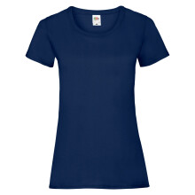 (L, Navy) Fruit Of The Loom Ladies/Womens Lady-Fit Valueweight Short Sleeve T-Shirt (Pack Of 5)