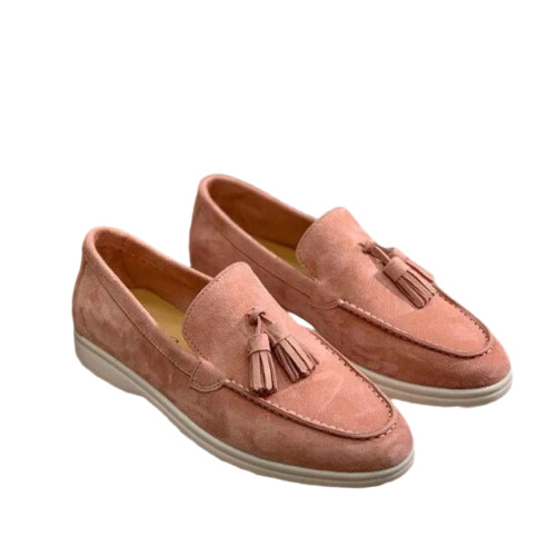 Willtoo Suede Loafers for Women Pink 2