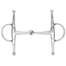 (6in, Silver) Shires Jointed Horse Eggbutt Snaffle Bit