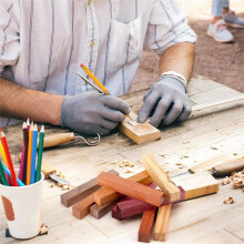 5 Peças de Canetas em Madeira Exótica, Suprimentos para Torneamento de Canetas, Kit para Torneamento de Canetas para Artesanato DIY, 5 X 3/4 X 3/4