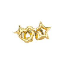 Hip Hop Fang Teeth Jewelry Copper Star Shape 1 Pair