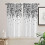 Eucalyptus Black Kitchen Curtains Rod Pocket 2 Panels 42x63 3