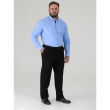 (46L, Indigo) Duke Mens D555 Bruno Stretch Chino Kingsize Trousers