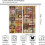 Vintage Coffee Kitchen Curtains 2 Panels 42x54 inch 2