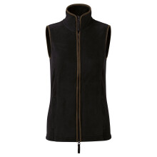 (XS, Black/Brown) Premier Womens/Ladies Artisan Fleece Gilet