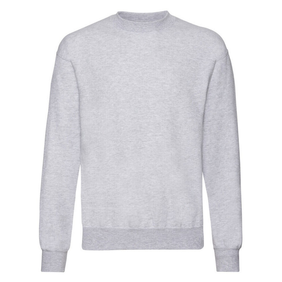 Fruit Of The Loom (S, Heather Grey) Mens Lightweight Drop Shoulder Sweatshirt