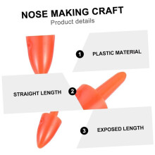 160 PCS Snow- Nose Set - DIY Carrot Nose for Snow- - Dolls & Christma- Decoration Accessories for