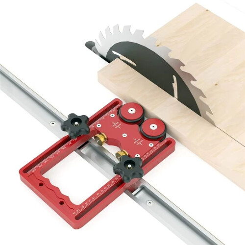 Wheel Woodworking Baffle Cutting Machine Table Saw Inverted Roller Worktable Chute Positioning Fixing Tool 2
