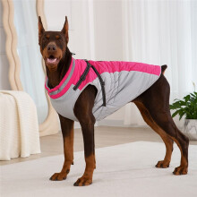 Waterproof Pet Jacket with Harness Winter Warm Dog Clothes for Small Large Dogs Labrador Coat Chihuahua French Bulldog D