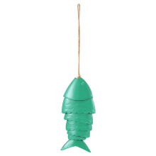 Fisch-Windspiel, Fisch-Dekoration, Ozean, Vintage-Windspiel, Dekoration für Außenbereich, Karpfen, Dachtraufen-Dekoration, Gartendekoration, C