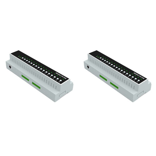 2X Tuya  Zigbee 16 Gang Relay  Module Remote Control Appliance Control Module 110V-240V APP Voice Control