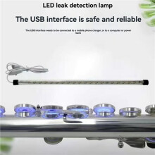 2X Saxophone LED Leak Light Sax Repair Light with USB Plug and Test Light Multifunction