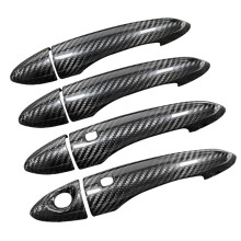Adesivo di Rivestimento per Maniglia Esterna Della Portiera Auto In Vera Fibra di Carbonio per Stelvio Giulia 2015-2025