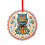 Owl Crystal Glass Christmas Ornament 3-Pack 1