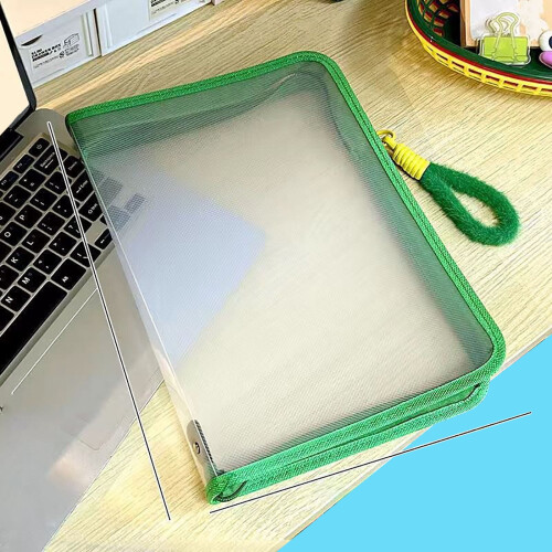 A4 Transparent Zipper File Bag 1 Pack