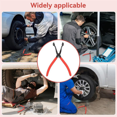 Drum Brake Hold Down Spring Pliers, Drum Brake Spring Tool Universal Fit Remover Tool Integral  Design 1