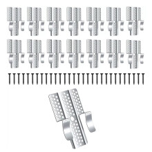 30 Pack Drywall Repair Clips Kit, 1/2 Inch Patch Fasteners for DIY & Commercial Wall Repair with Screws